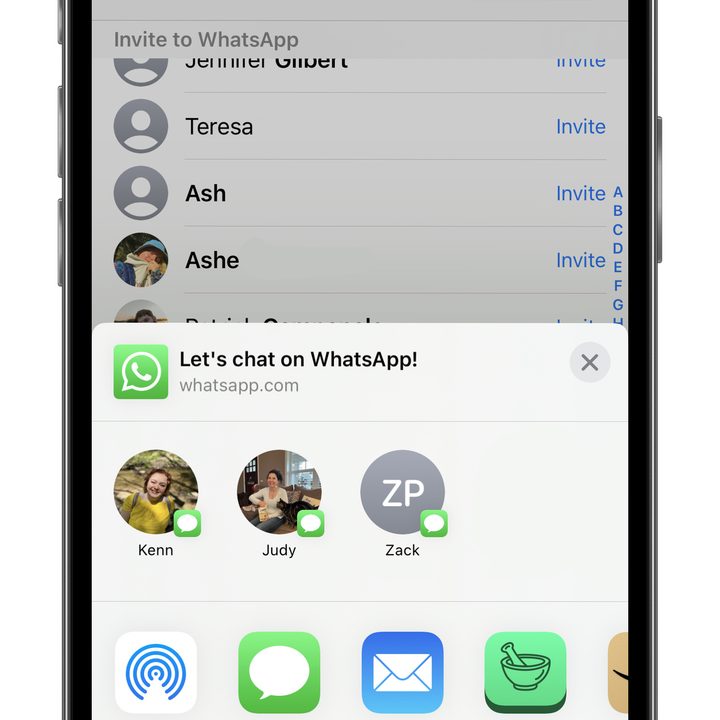how to add a contact in whatsapp sharing link new apple 2