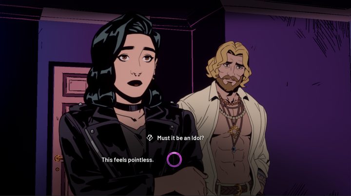 Grace and Apollo stand together in Stray Gods.