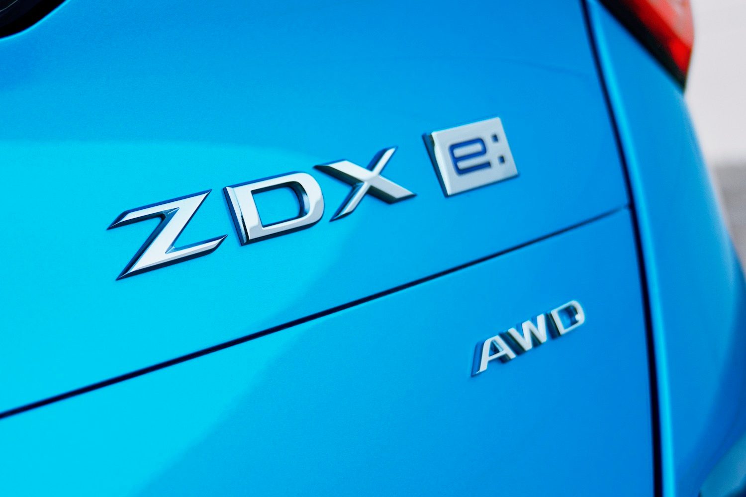 Rear badge on the 2024 Acura ZDX.