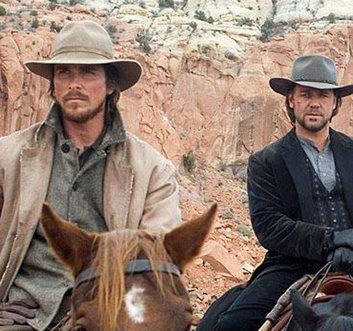 Christian Bale and Russell Crowe in "3:10 To Yuma."