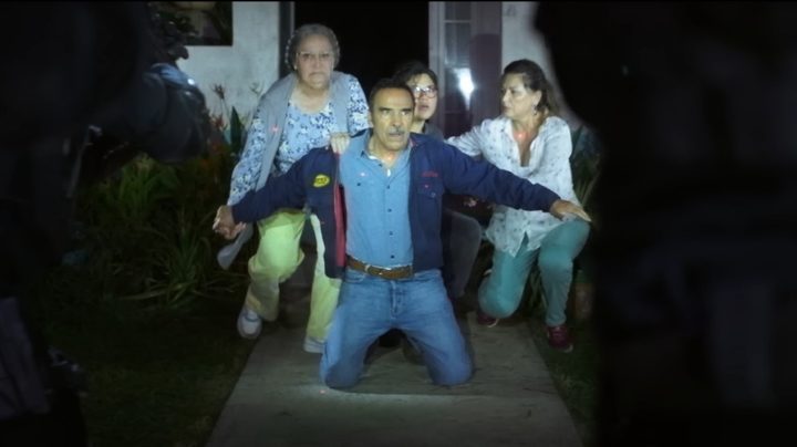 Alberto Reyes and his family in Blue Beetle