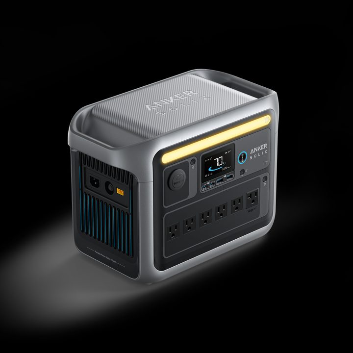 The Anker Solix C1000 on a black background.