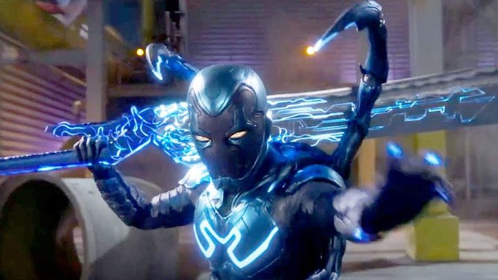 Blue Beetle in action.