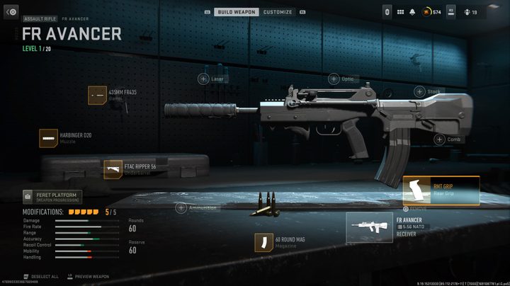 The FR Avancer in Warzone.