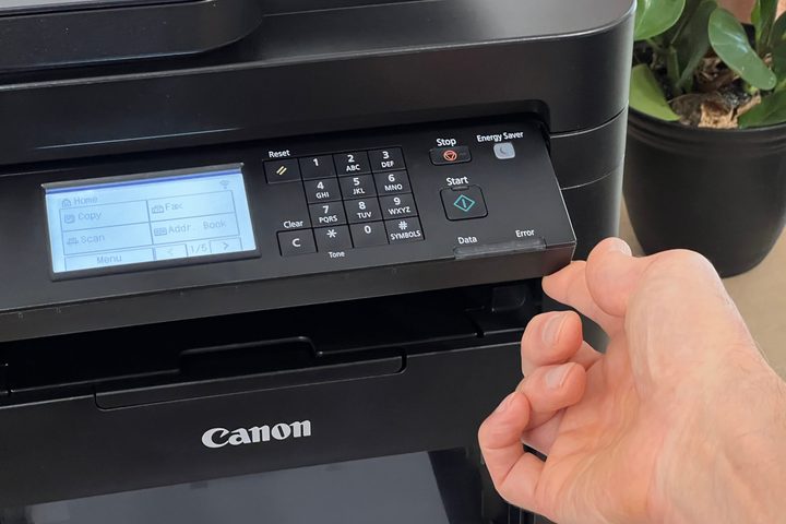 Canon's imageClass MF275dw has a large touchscreen that and adjustable control panel.