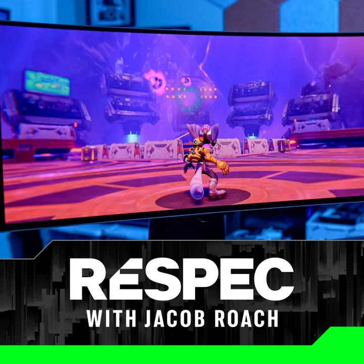 Ratchet and Clank Rift Apart running on the Samsung Odyssey OLED G8.