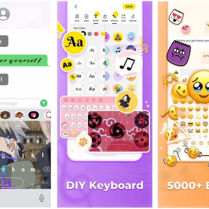 Facemoji keyboard app.