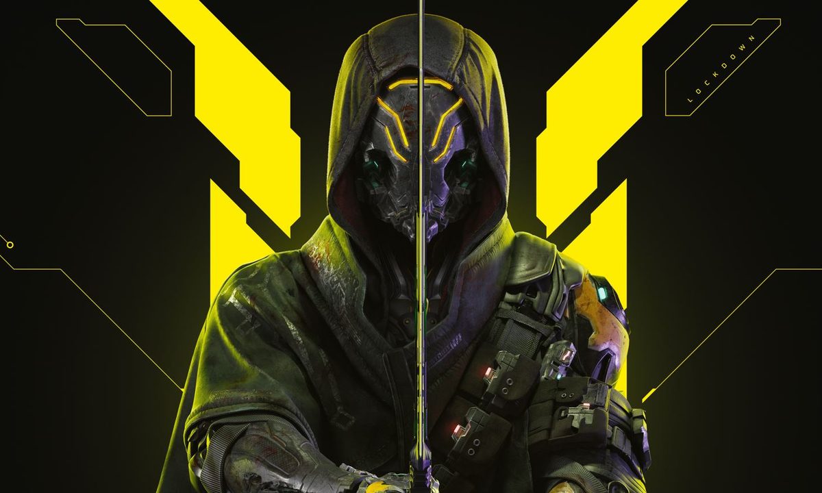 Jack holds a sword in Ghostrunner 2 key art.