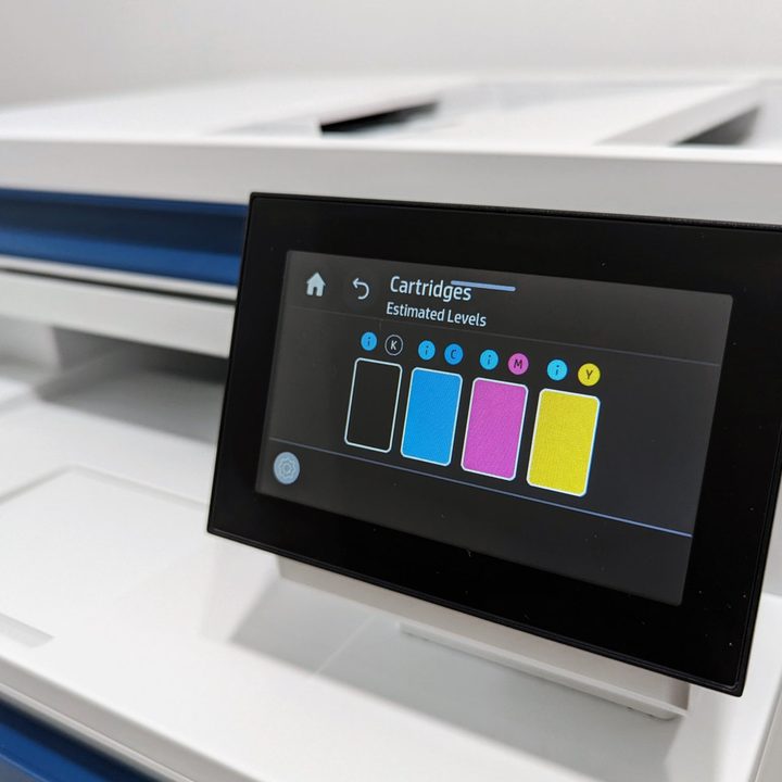 HP Color LaserJet Pro 4301fdw toner cartridges provide thousands of pages of print.