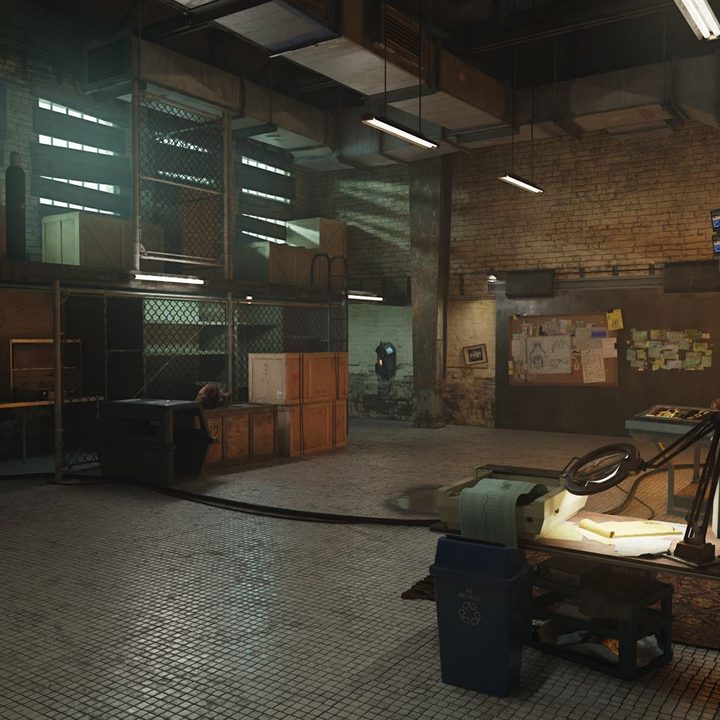 A room in Half-Life 2 RTX.