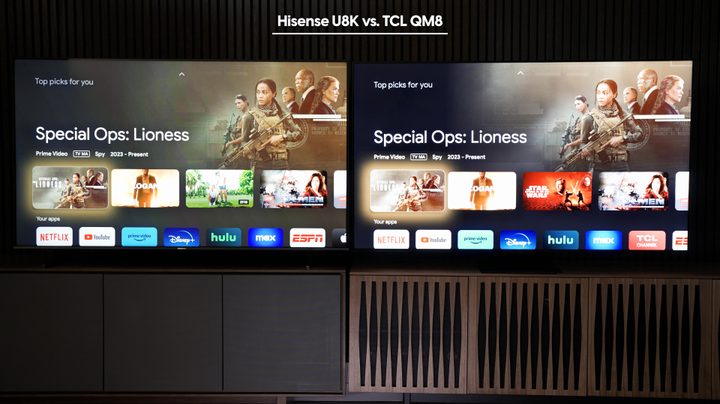 Hisense U8K vs TCL QM8