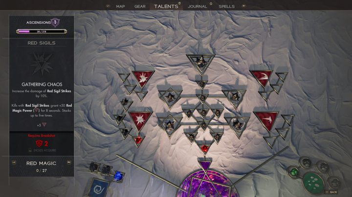 The skill tree in Immortals of Aveum.