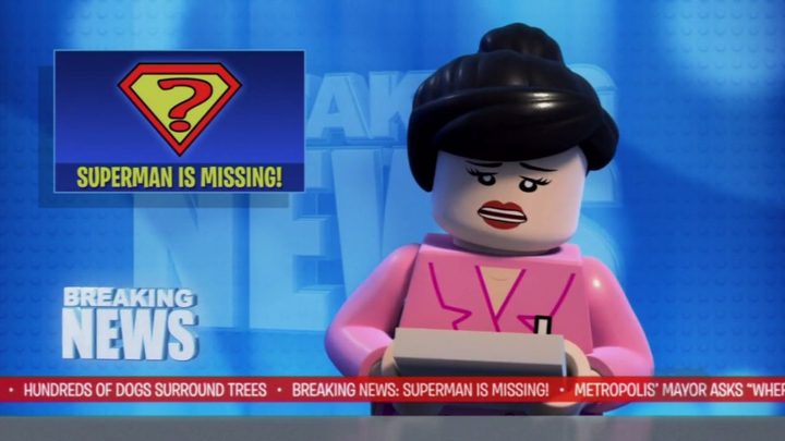 Lego Lois Lane as a newscaster in the movie Lego DC Comics: Batman Be-Leaguered.