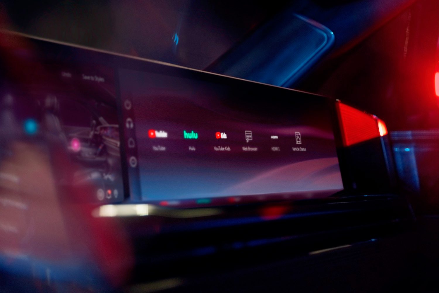 Close-up of the 2025 Cadillac Escalade IQ's touchscreen.