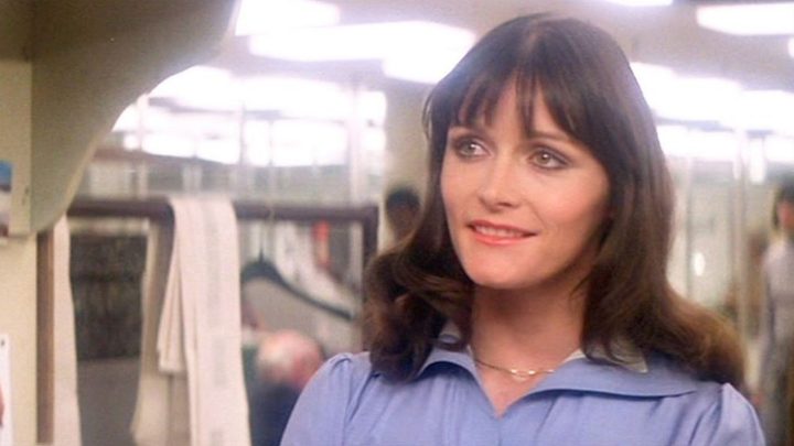 Margot Kidder as Lois Lane smiling in 1978's Superman.