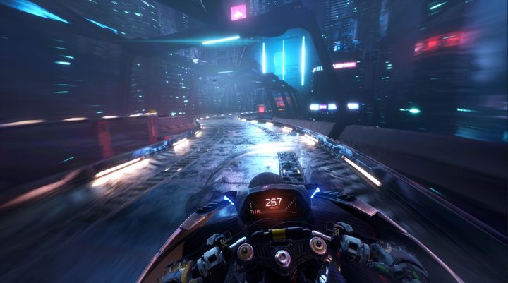Jack rides the motorcycle in Ghostrunner 2.