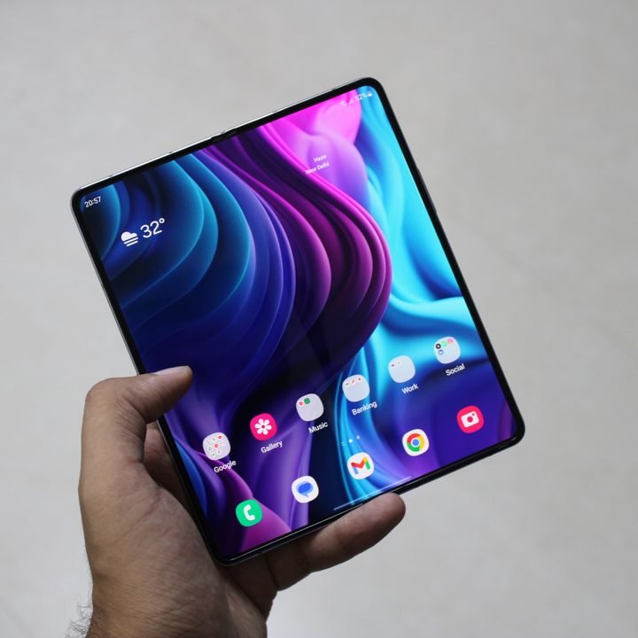 Samsung Galaxy Z Fold 5 display.