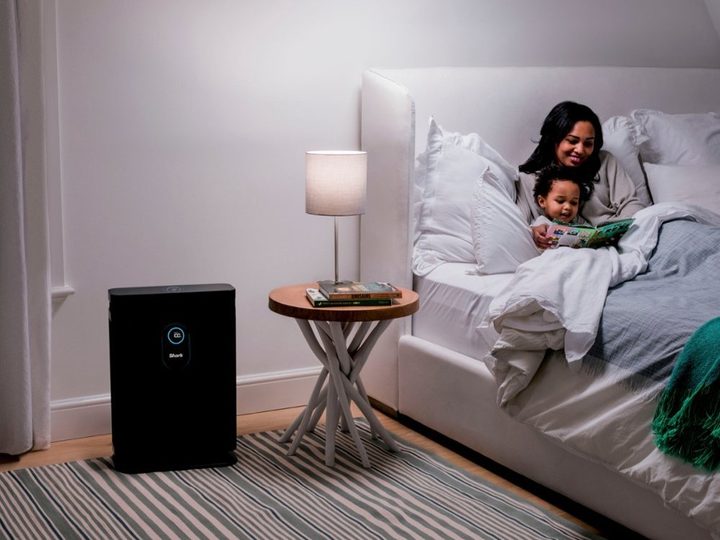 Shark Air Purifier 4 from air purifier deals lifestyle image in bedroom.