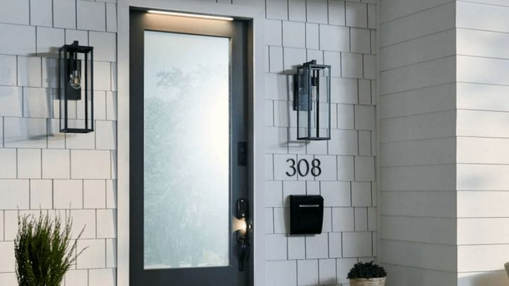 The Masonite Smart Door installed on a home.