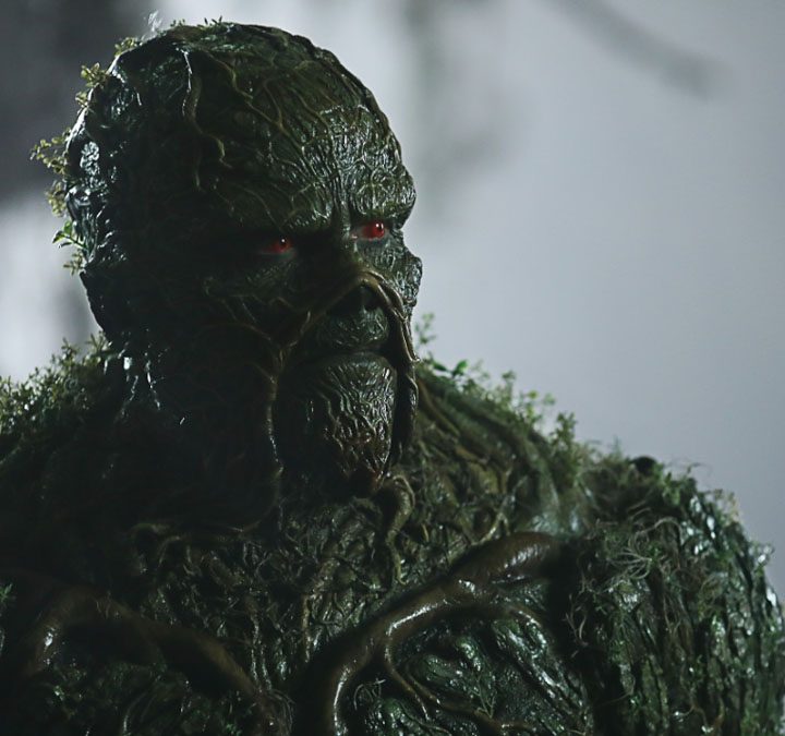 Derek Mears as Swamp Thing in "Swamp Thing."