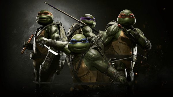 Key art for the Teenage Mutant Ninja Turtles in Injustice 2