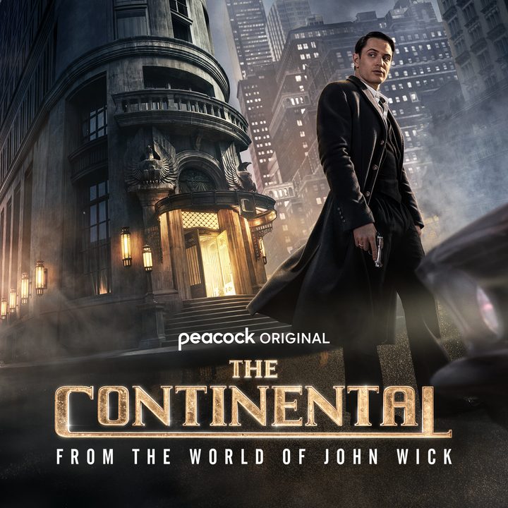 Colin Woodall stands on the poster for The Continental.