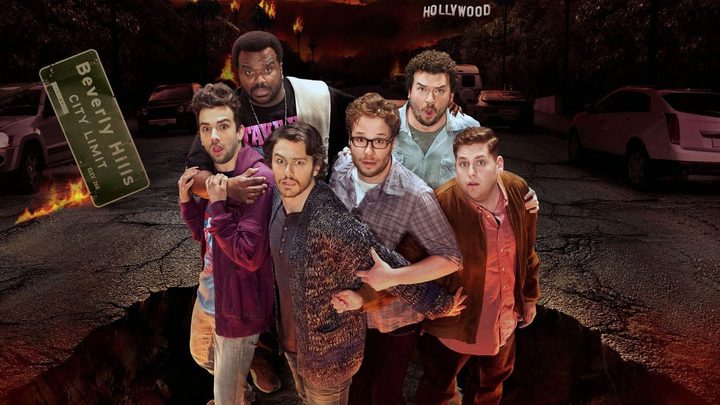 The cast of This is the End faces the apocalypse.