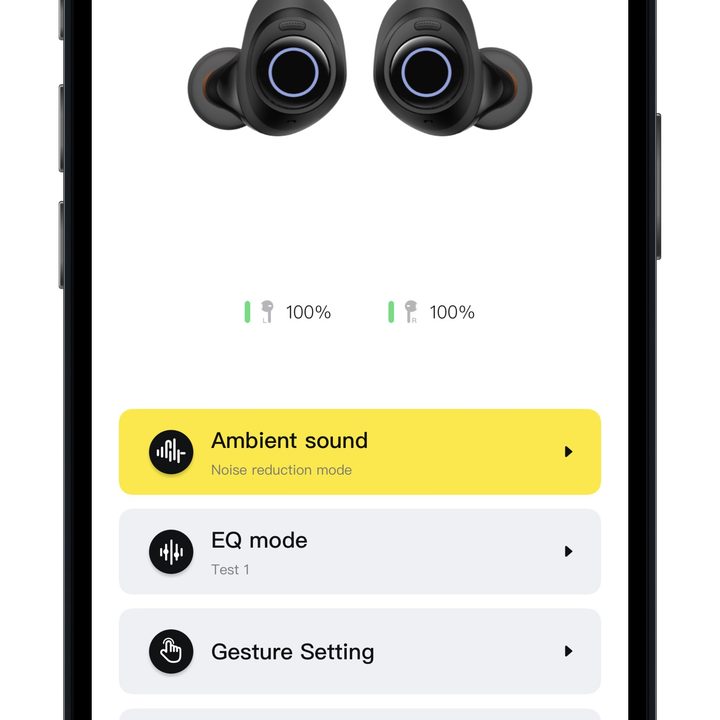 Baseus app for iOS home screen.