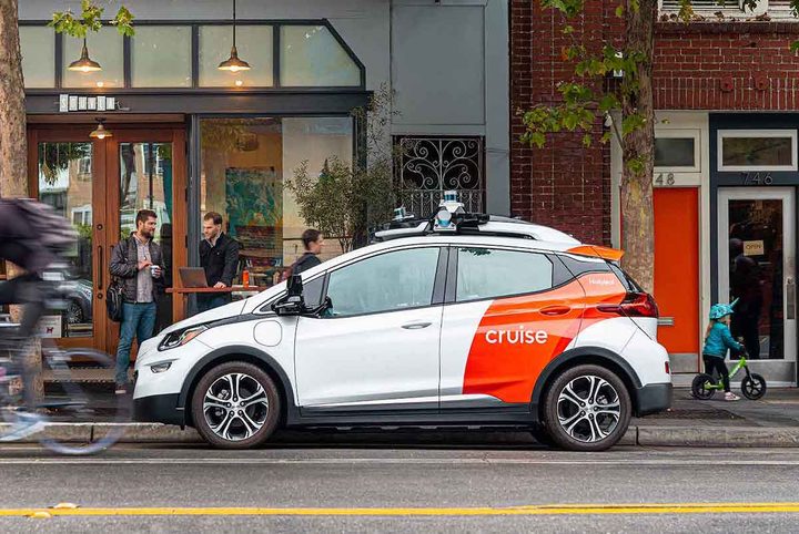 A Cruise autonomous car.