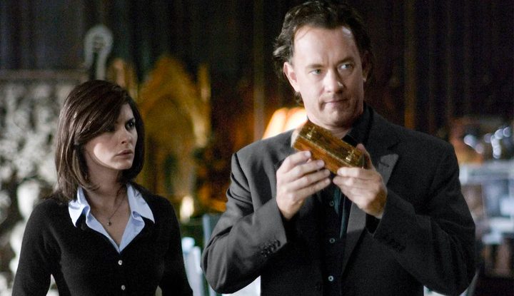 Tom Hanks and Audrey Tatou in The Da Vinci Code.