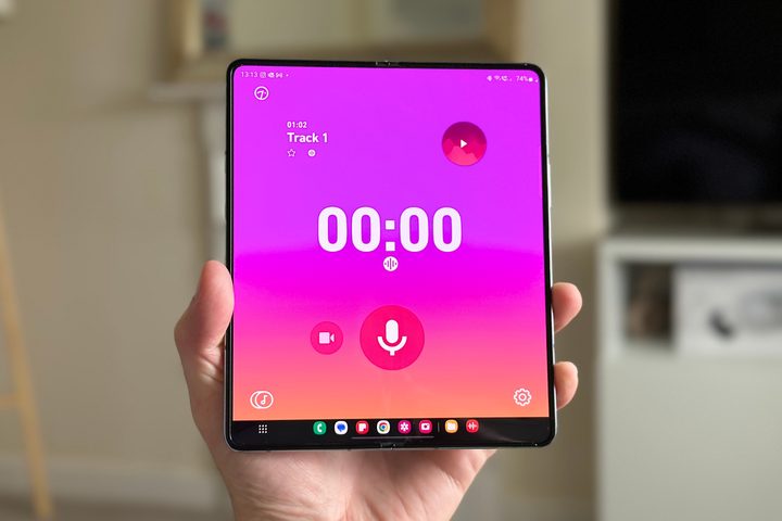The Dolby On app running on a Galaxy Z Fold 5.