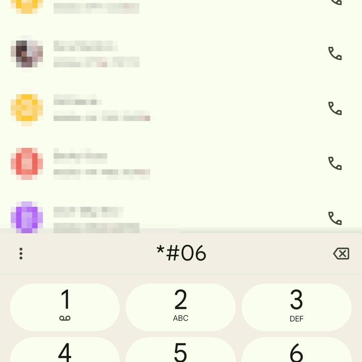 Finding your IMEI number in a dialer.