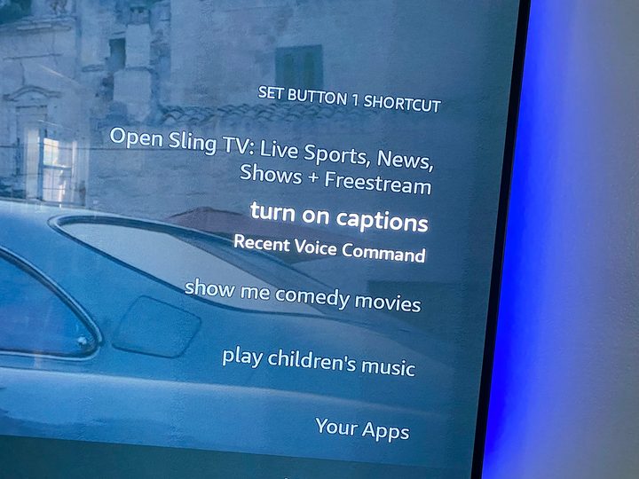 Amazon Fire TV custom button shortcut.
