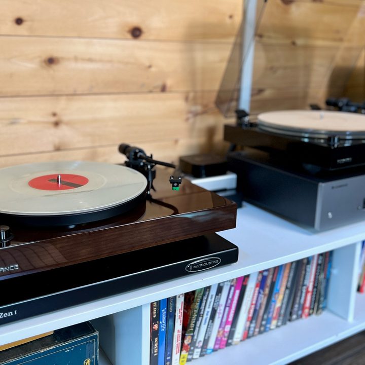 The Fluance RT81+ next to the Fluance RT85N turntable.