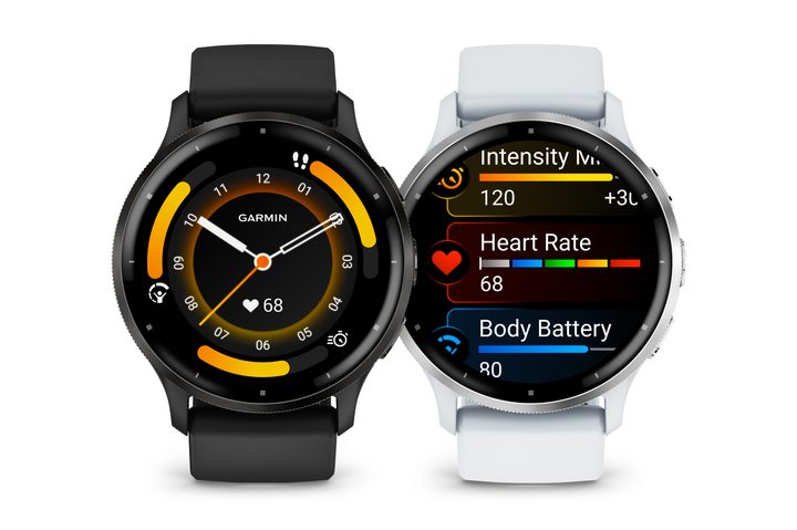 Official product renders of the Garmin Venu 3 smartwatch.
