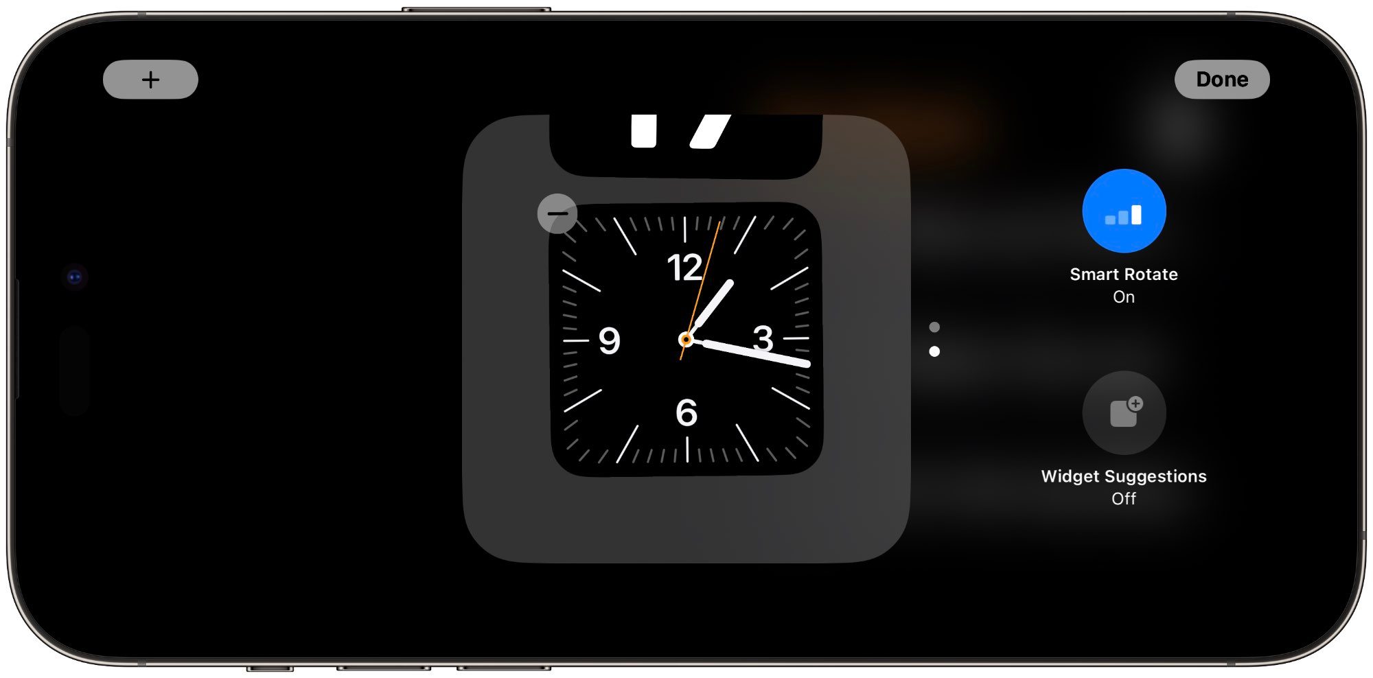 Editing StandBy widgets on iOS 17.