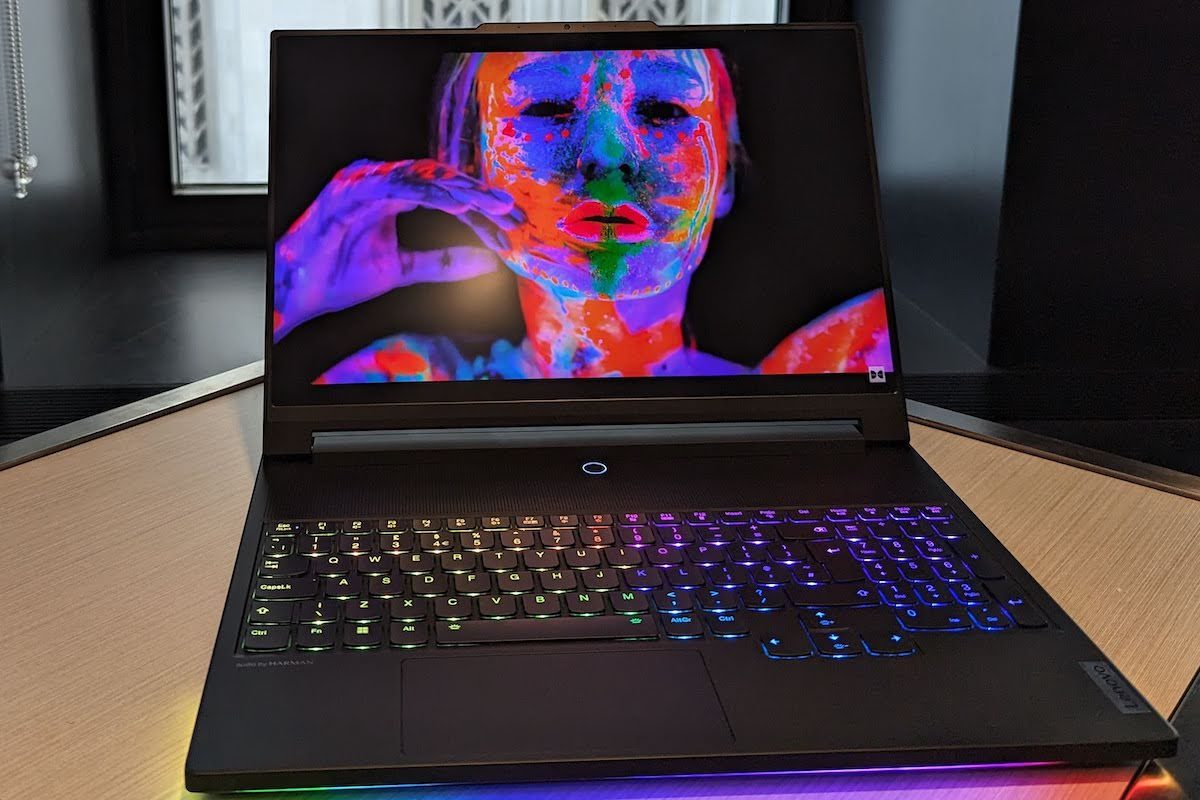 Lenovo Legion 9i with HD colorful photo.