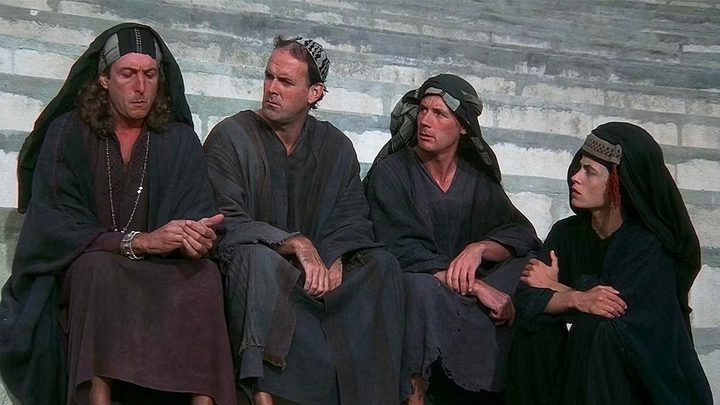 The cast of The Life of Brian.