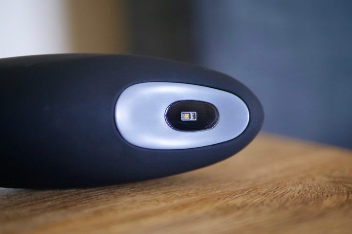 The Moonbird's heart rate sensor.