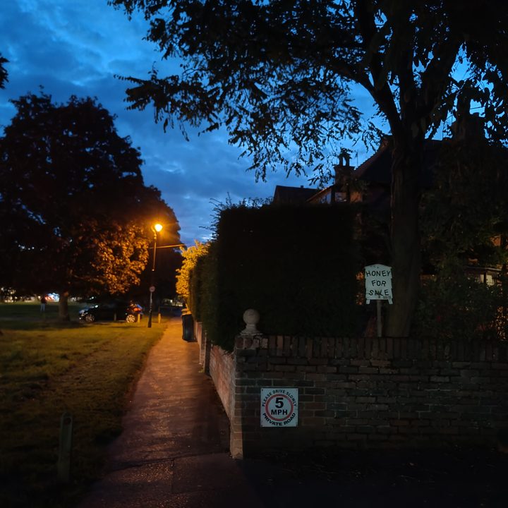A Night mode photo taken by the Nothing Phone 2.