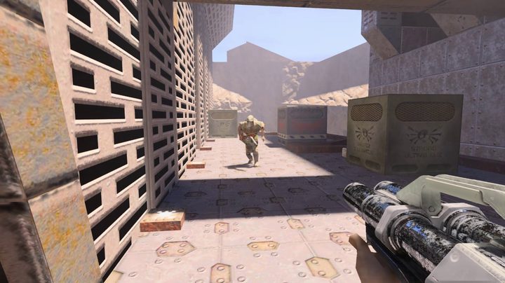 Quake 2 RTX mode.