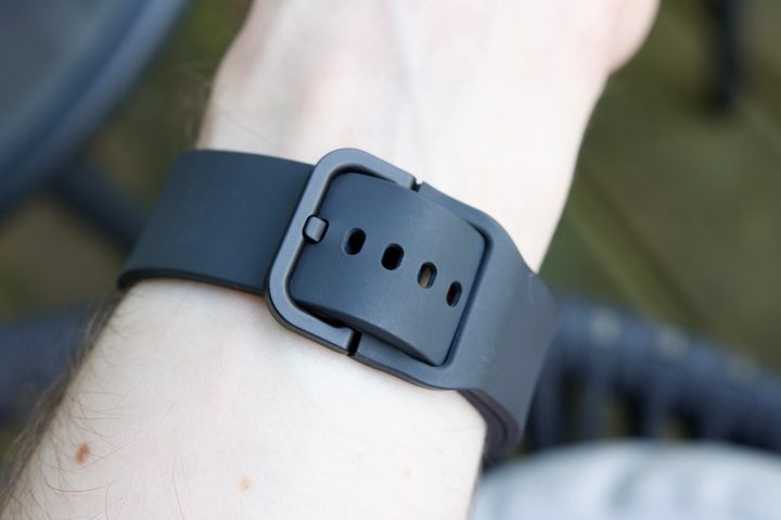 Black band for the Samsung Galaxy Watch 6.