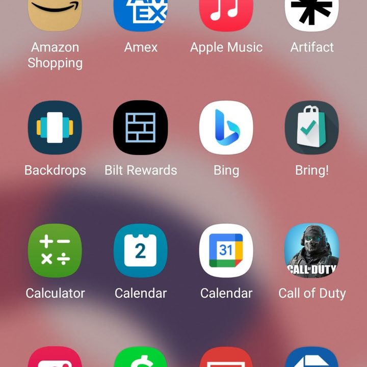 App drawer on the Samsung Galaxy Z Flip 5.