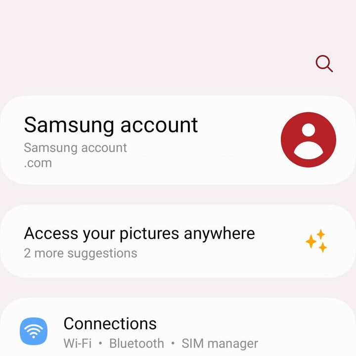 Settings app on the Samsung Galaxy Z Flip 5.