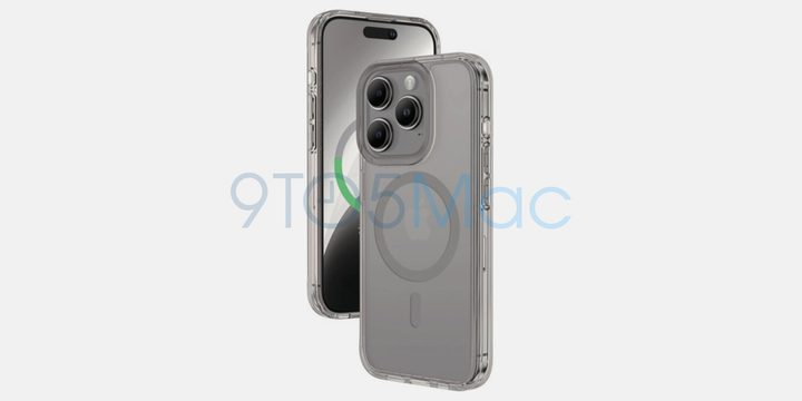 Titan Gray iPhone 15 Pro render.