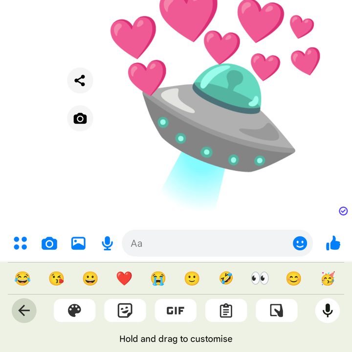 Selecting Settings in Gboard.