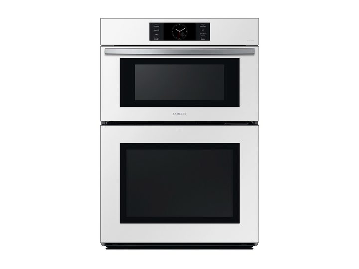 The Samsung Bespoke microwave combination wall oven against a white background.
