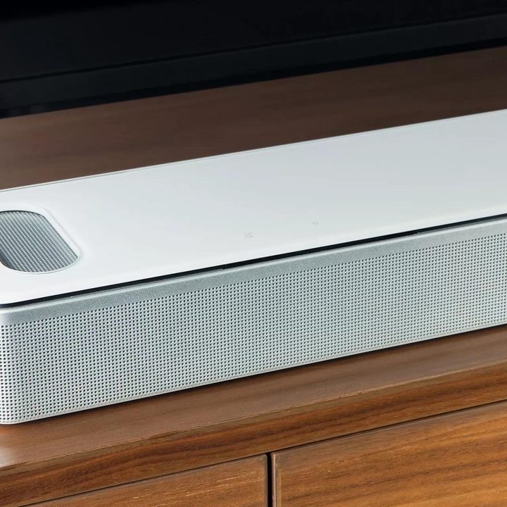 Bose Smart Ultra Soundbar in white.