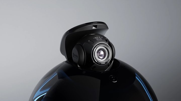 The EBO X camera on a white background.