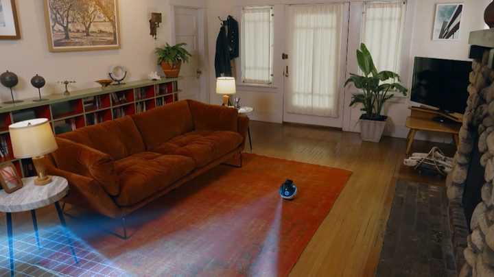 The EBO X scanning a room.